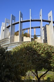 France, Bas-Rhin (67), Strasbourg, quartier européen, le Parlement européen, batiment Louise-Weiss, la tour