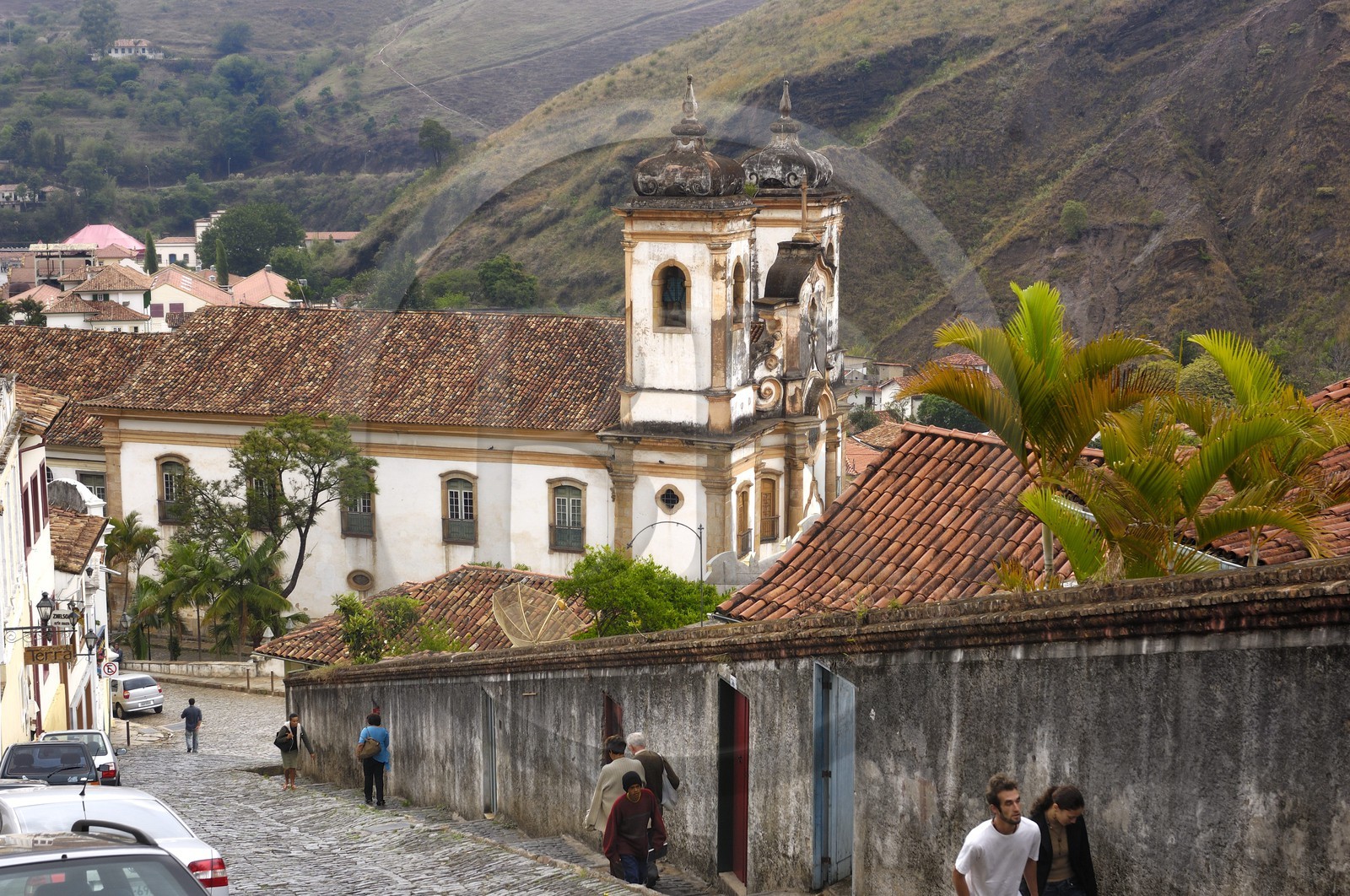 Brésil, Etat du Minas Gerais, ville de Ouro Preto, centre historique classé Patrimoine Mondial de l 'UNESCO, église Matriz Nossa Senhora do Pilar (Route de l'or, Estrada Real)