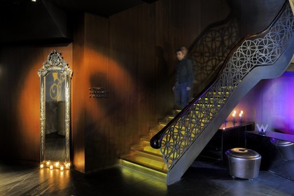 Turkey, Istanbul, Besiktas District, W Hotel in the Akaretler historical housing with terrace, five star hotel of the W American chain