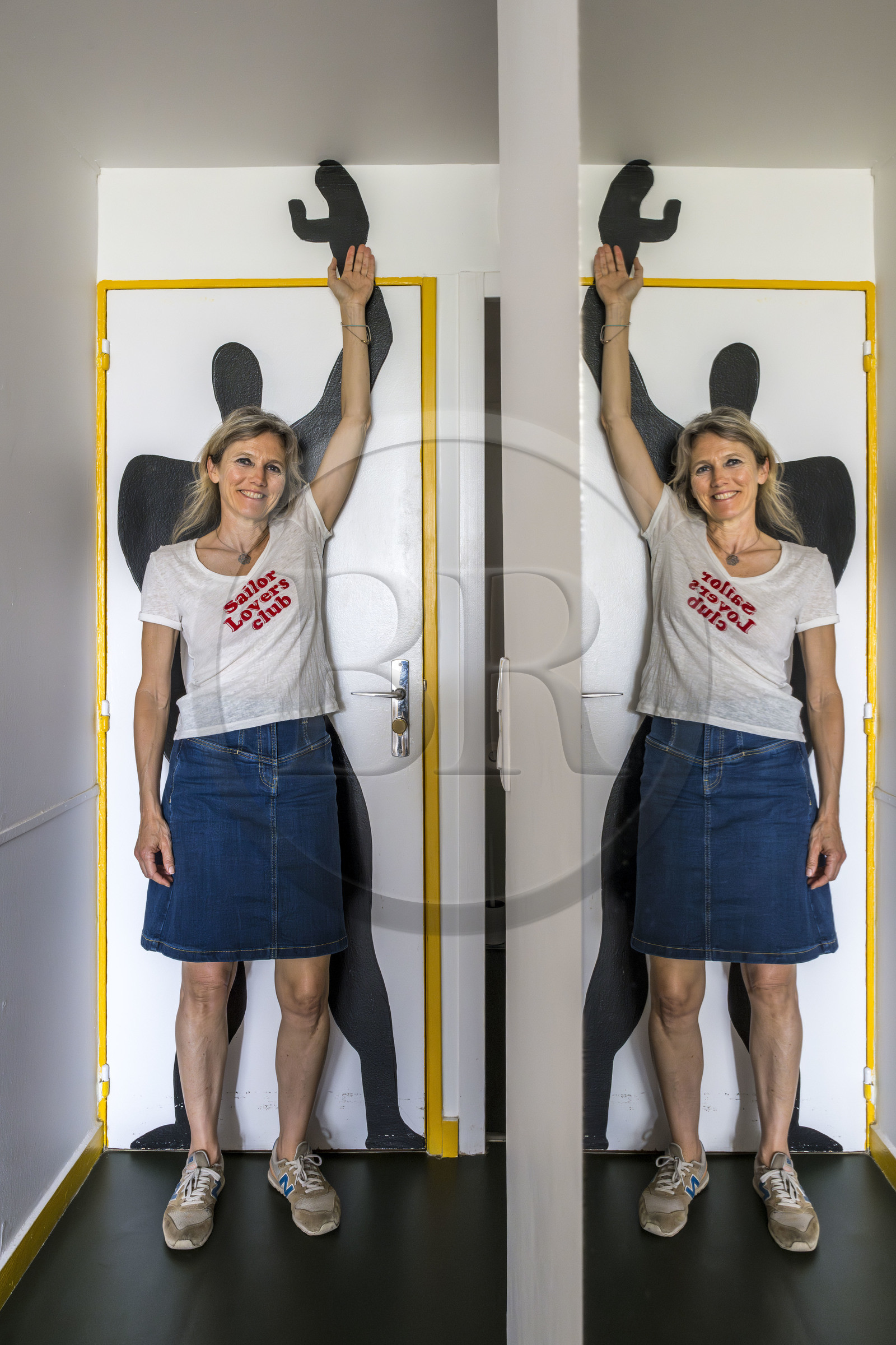 France, Bouches-du-Rhône (13), Marseille, oeuvre architecturale de Le Corbusier, classée Patrimoine Mondial de l'UNESCO, la Cité Radieuse par l'architecte Le Corbusier, Hotel Le Corbusier et Restaurant Le Ventre de l'Architecte