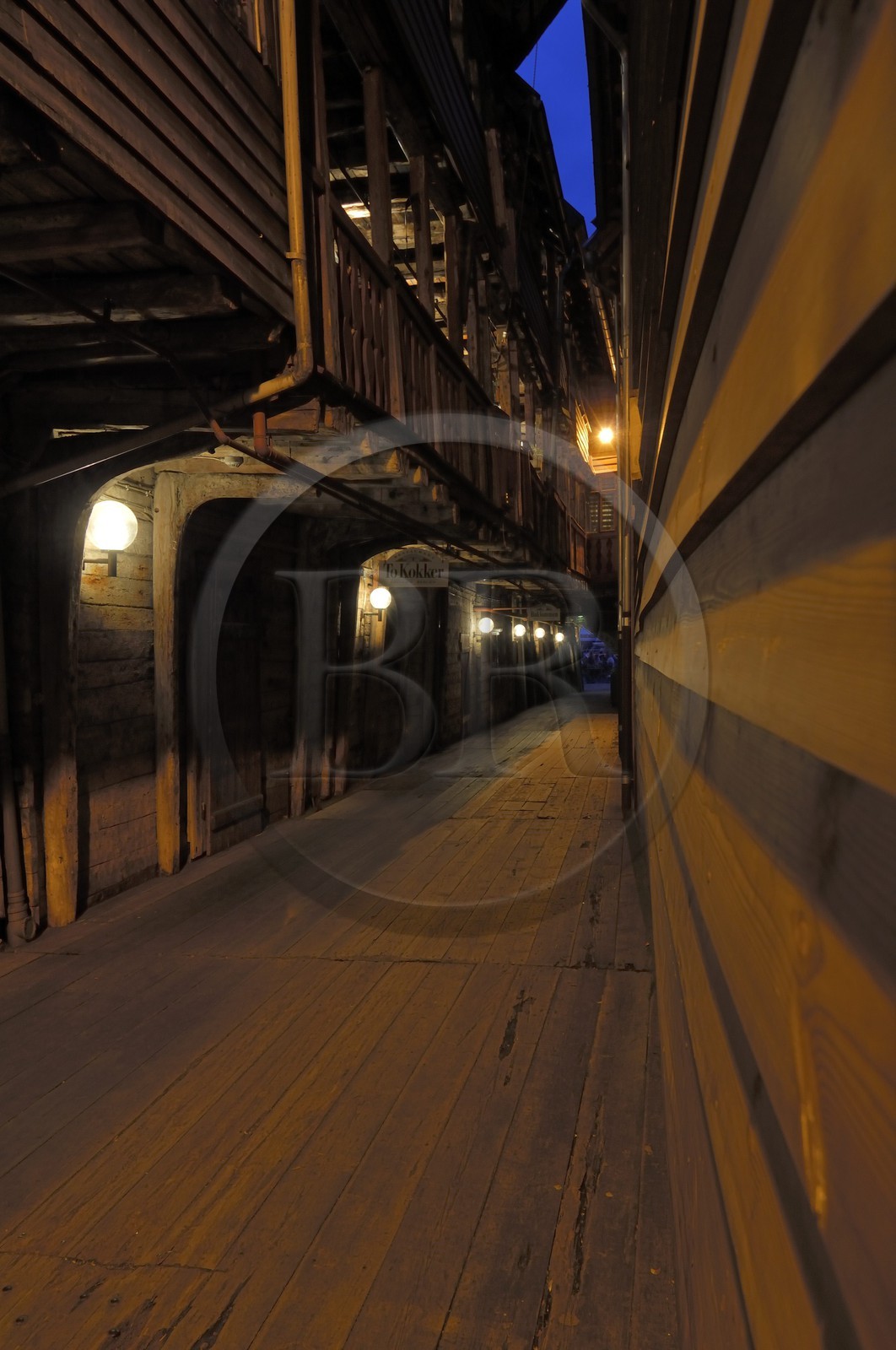 Norway, Hordaland County, Bergen, wooden houses in Bryggen District, listed as World Heritage by UNESCO, former trading post of the Hanseatic League