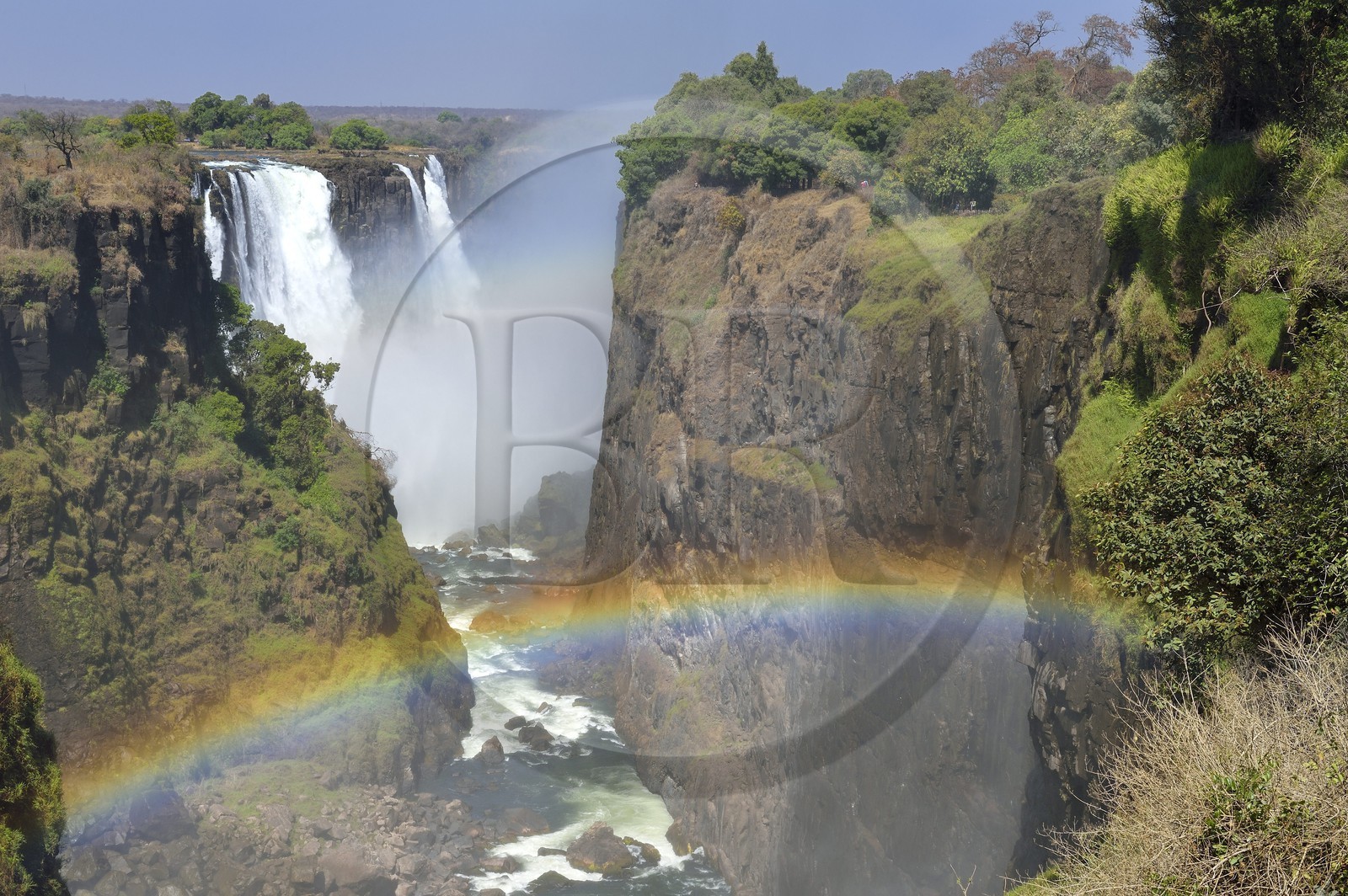 Zimbabwe, province de Matabeleland septentrional, fleuve Zambèze, les Chutes Victoria, classées Patrimoine Mondial de l'UNESCO