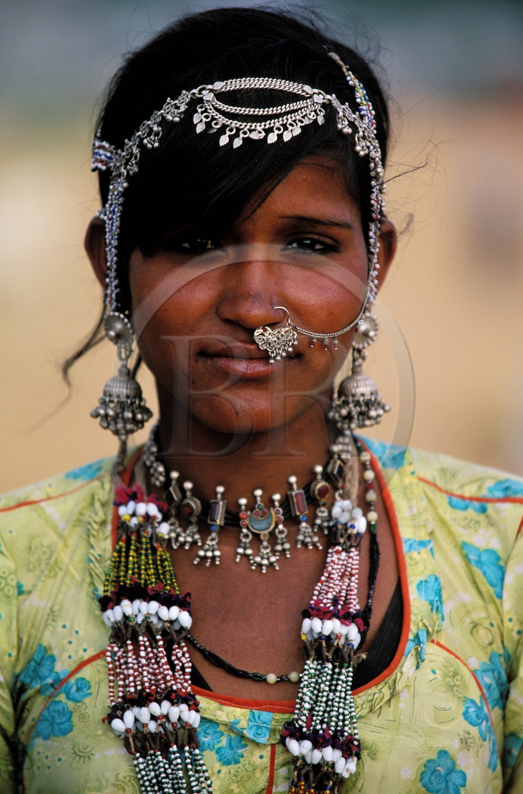 India, Rajasthan State, camel fair of Pushkar, young Rajpout women