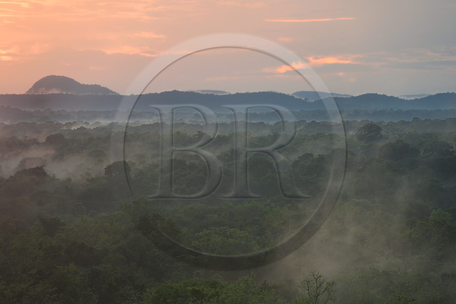 Sri Lanka, Central Province, Matale District, Sigiriya, Old city of Sigiriya listed as World Heritage by UNESCO, view of the surrounding landscape