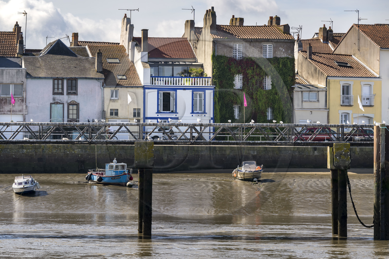 France, Loire-Atlantique (44), Paimboeuf, le quai Sadi Carnot