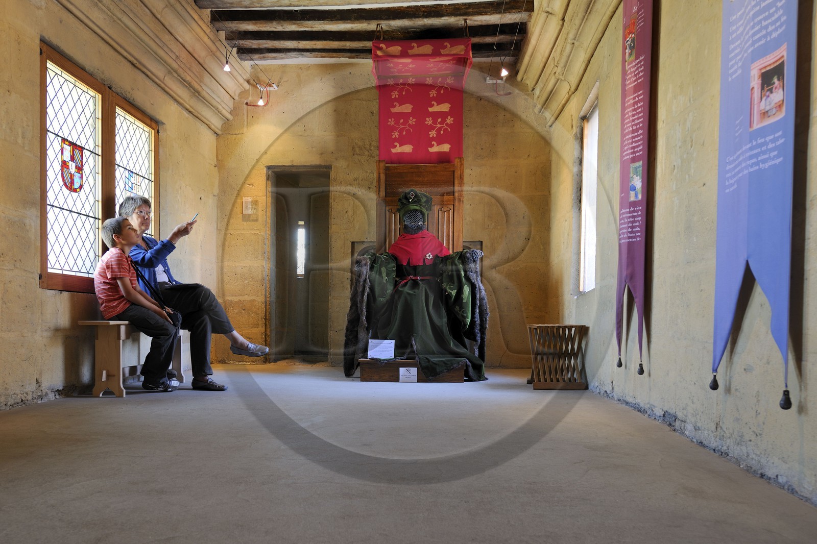 France, Paris, the Jean-sans-Peur tower was part of the Hôtel de Bourgogne (palace of the Dukes of Burgundy), built in the 15th century on the Philippe Auguste's surrounding wall, the Jean-sans-Peur called room