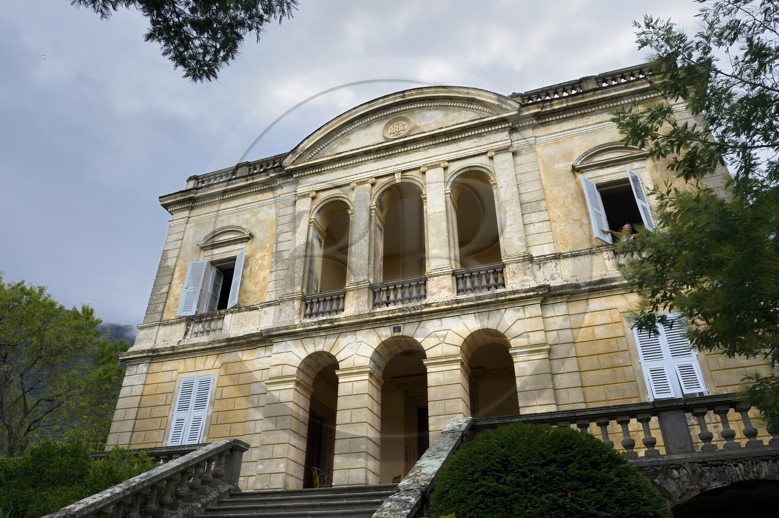 France, Haute Corse, Cap Corse, Sisco, the Villa Saint-Pierre (Palazzi or House of American) whose first owner made his fortune in the gold mines in Venezuela
