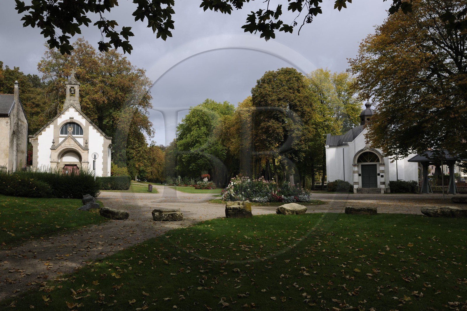 France, Vosges (88), Station thermale de Contrexéville, la chapelle orthodoxe dans le parc où sont inhummé la grande duchesse Wladimir et son fils