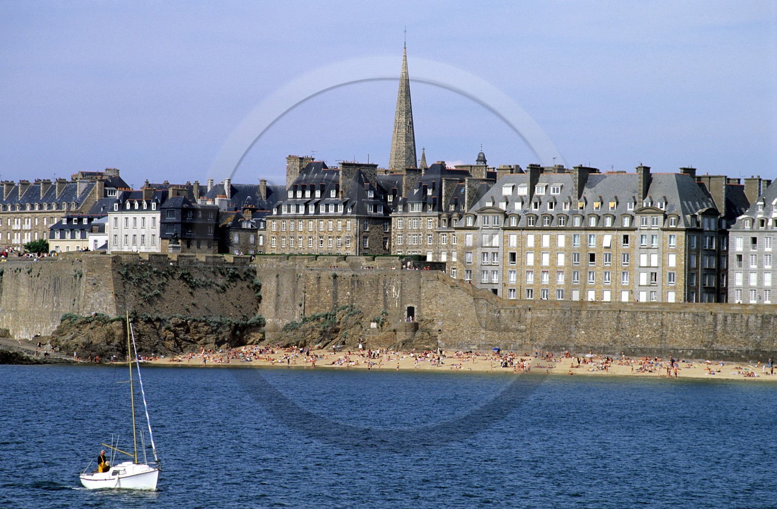 France, Ille-et-Vilaine (35), Saint-Malo, les remparts de la ville