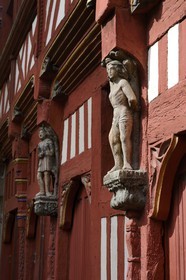 France, Ille-et-Vilaine (35), Rennes, maison à pans de bois  Ti-Koz rue Saint-Guillaume