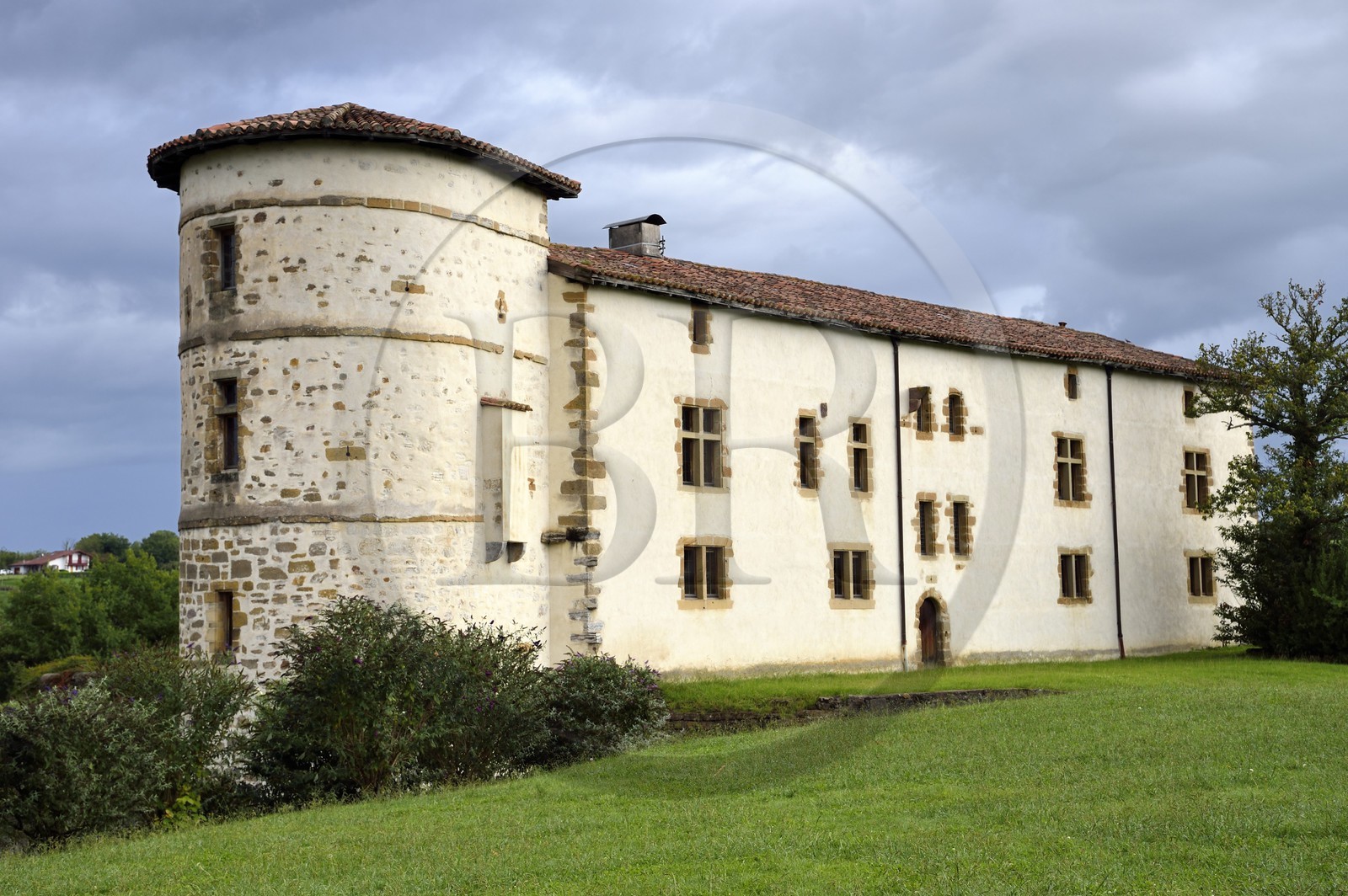 France, Pyrénées-Atlantiques (64), Pays-Basque, Espelette, l'hotel de ville