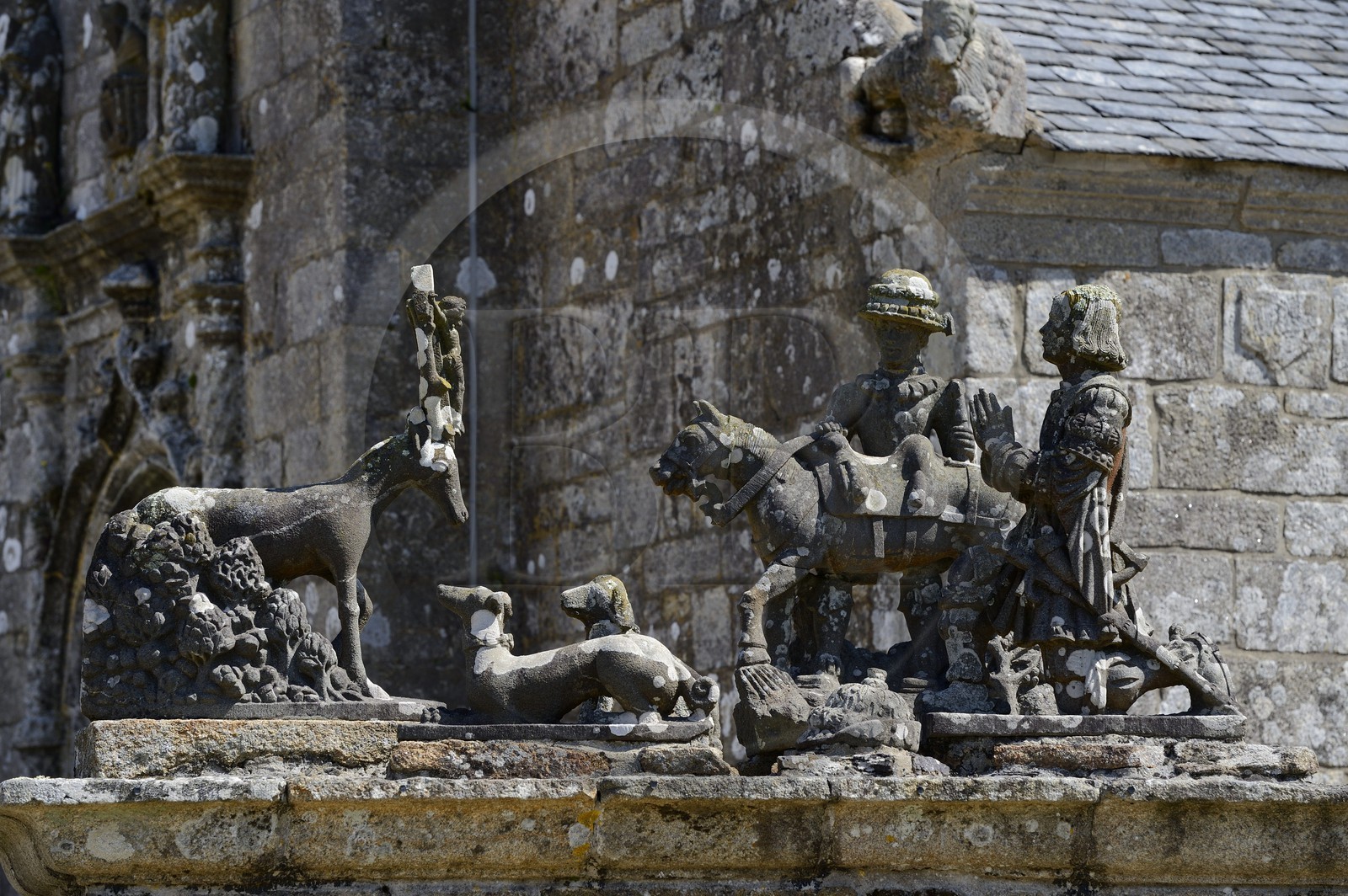 France, Finistere, Cast, The Hunting of St. Hubert Jehan representing  Jehan le Gentil de Barvedel