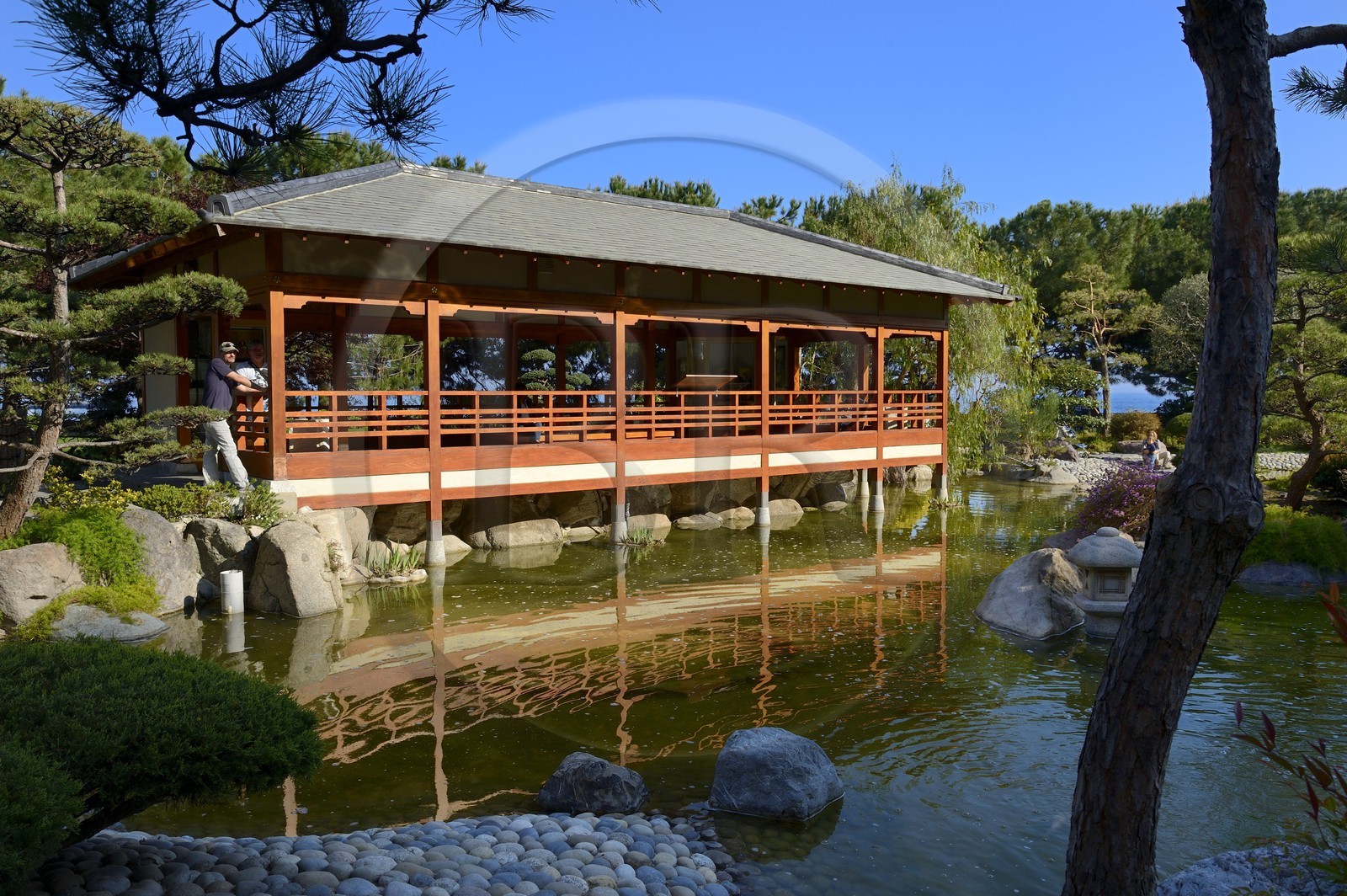Principauté de Monaco, Monaco, Monte-Carlo, le Jardin Japonais par l'architecte paysagiste Yasuo Beppu