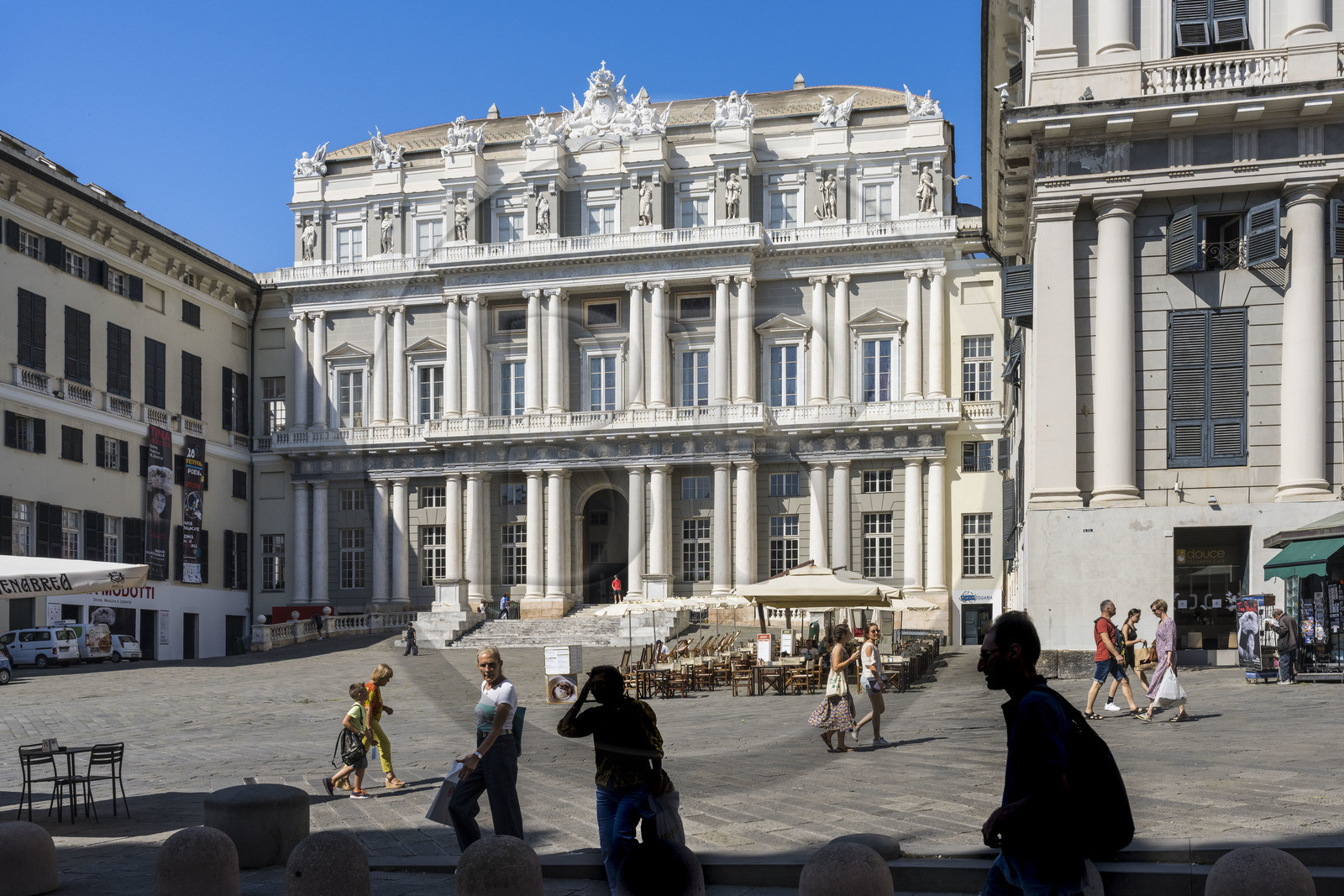 Italie, Ligurie, Gênes, le Palazzo Ducale sur la place Matteotti