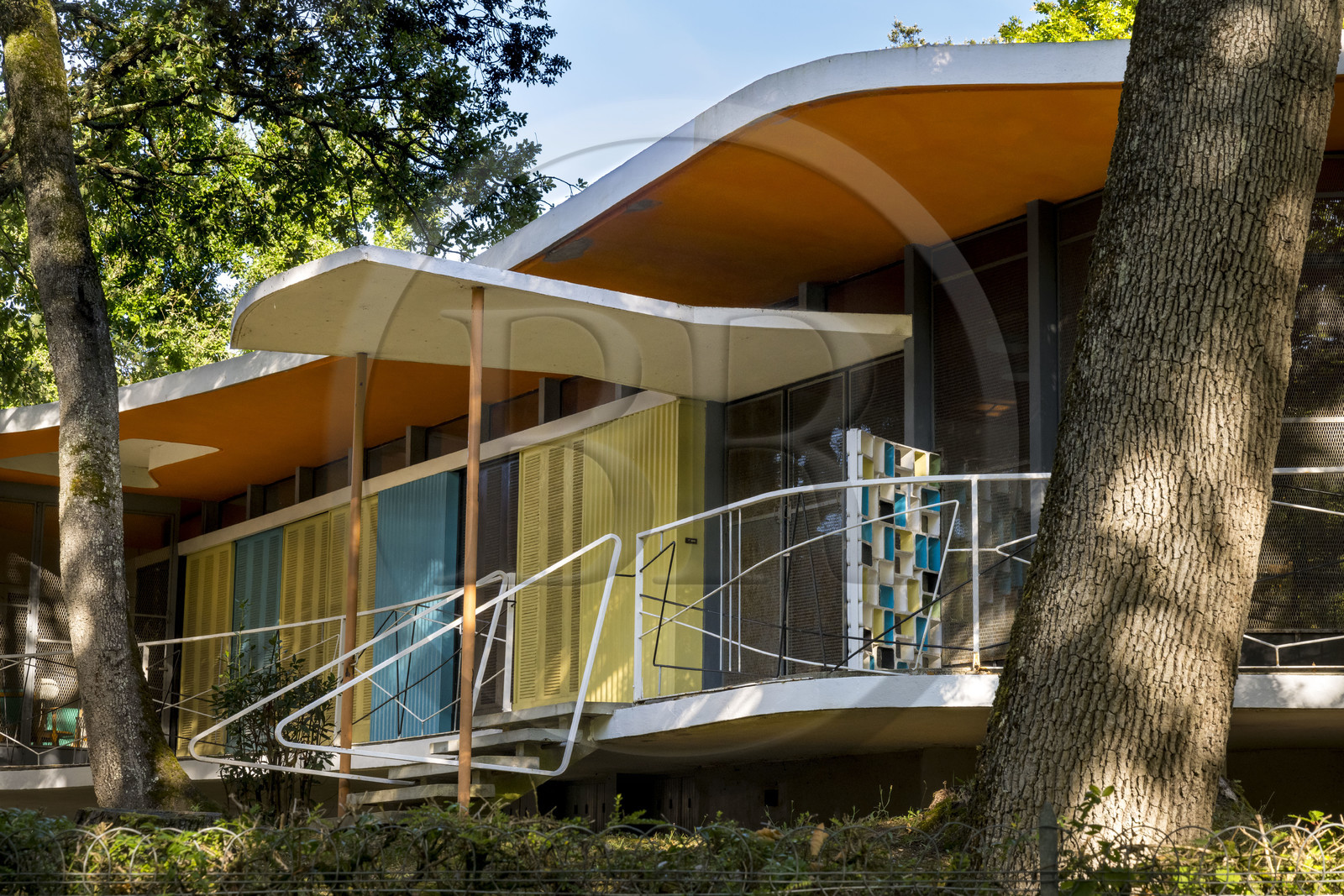 France, Charente-Maritime, Royan, villa in the residential area The Parc, Boomerang villa built in 1959 by architect P. Marmouget