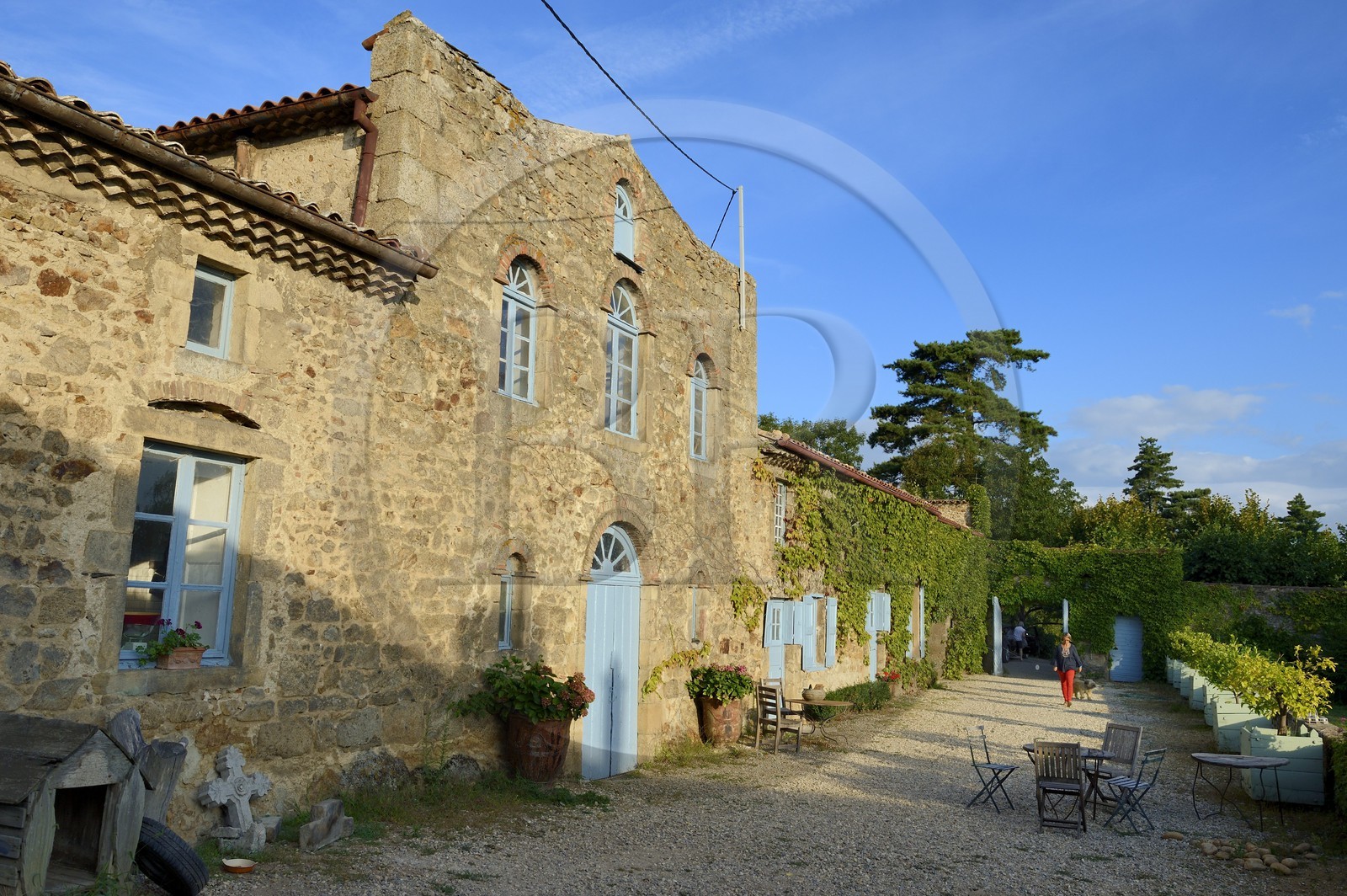 France, Loire, Parc Naturel Regional du Pilat (Natural Regional Park of Pilat), Malleval, guest rooms of the chateau de Volan (Volan castle)