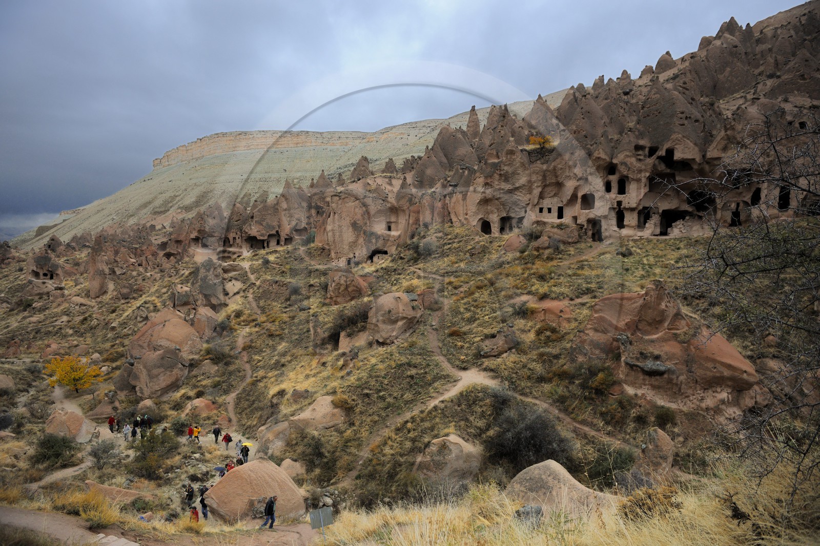 Turkey, Central Anatolia, Nevsehir Province, Cappadocia listed as World Heritage by UNESCO, old troglodytic village of Zelve