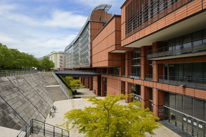 France, Rhône (69), Lyon, la Cité Internationale conçu par l'architecte Renzo Piano, le palais de congrès