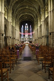 France, Vosges (88), Epinal, la basilique Saint-Maurice
