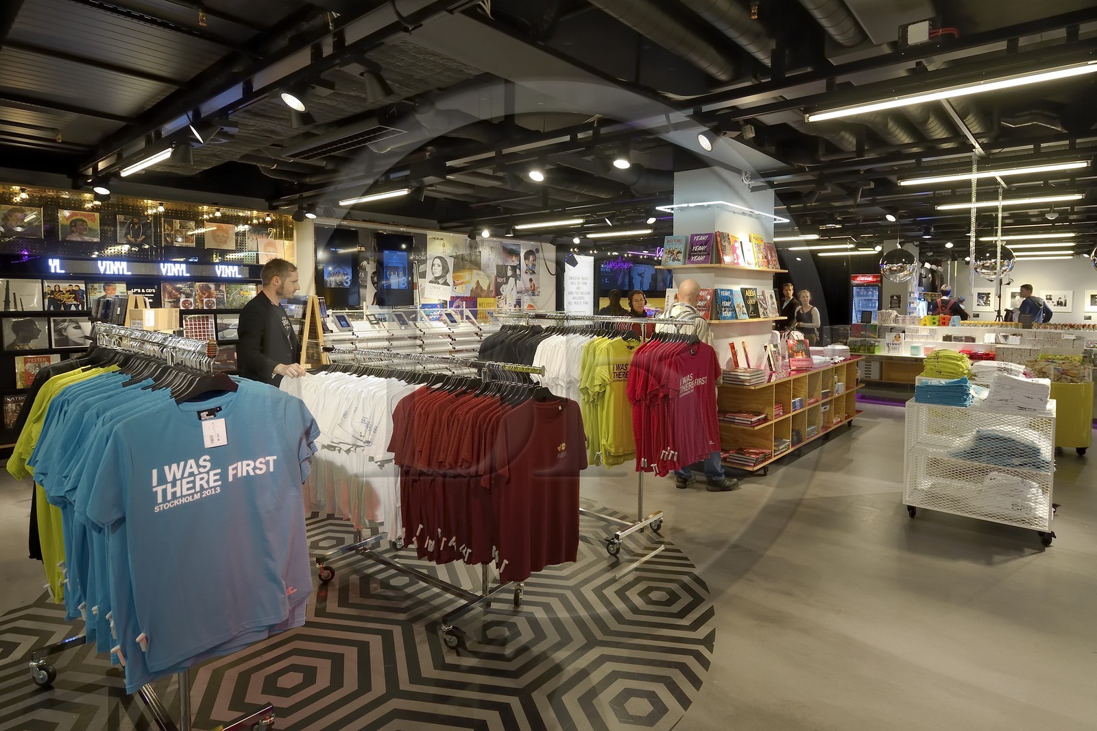 Suède, Stockholm, musée ABBA, la boutique d'objets souvenirs