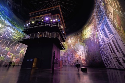 France, Seine Maritime, Rouen, the Panorama XXL by the artist Yadegar Asisi, exhibition of the work Rouen 1431 at the time of Joan of Arc