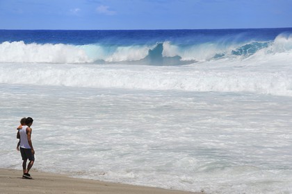 France, île de la Réunion, la côte sud, plage de Grand-Anse