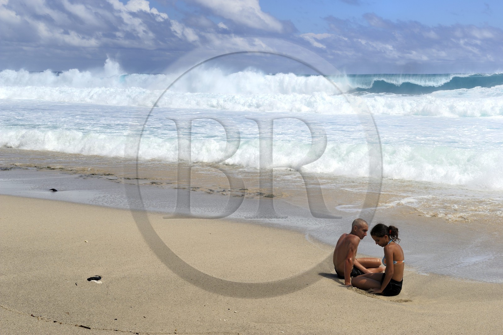 France, île de la Réunion, la côte sud, plage de Grand-Anse
