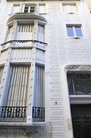 France, Paris (75), immeuble du 3 square Jasmin de style Art Nouveau par Hector Guimard