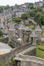 France, Ille-et-Vilaine (35), Fougères, le château-fort du XIIe siècle