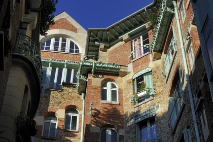 France, Paris (75), le Castel-Beranger, immeuble du 14 rue La Fontaine de style Art Nouveau  par Hector Guimard