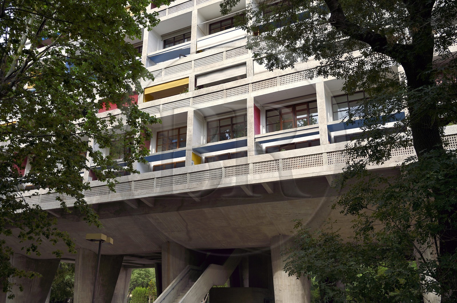 France, Bouches-du-Rhône (13), Marseille, oeuvre architecturale de Le Corbusier, classée Patrimoine Mondial de l'UNESCO, la Cité Radieuse par l'architecte Le Corbusier