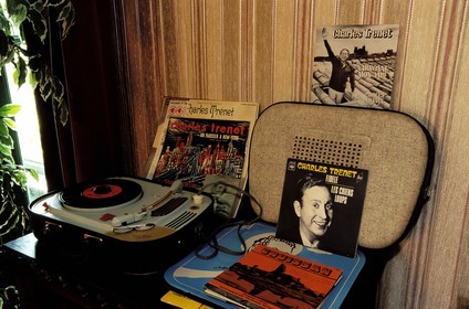 France, Aude (11), Narbonne, la maison de Charles Trénet, le petit salon de ses appartements