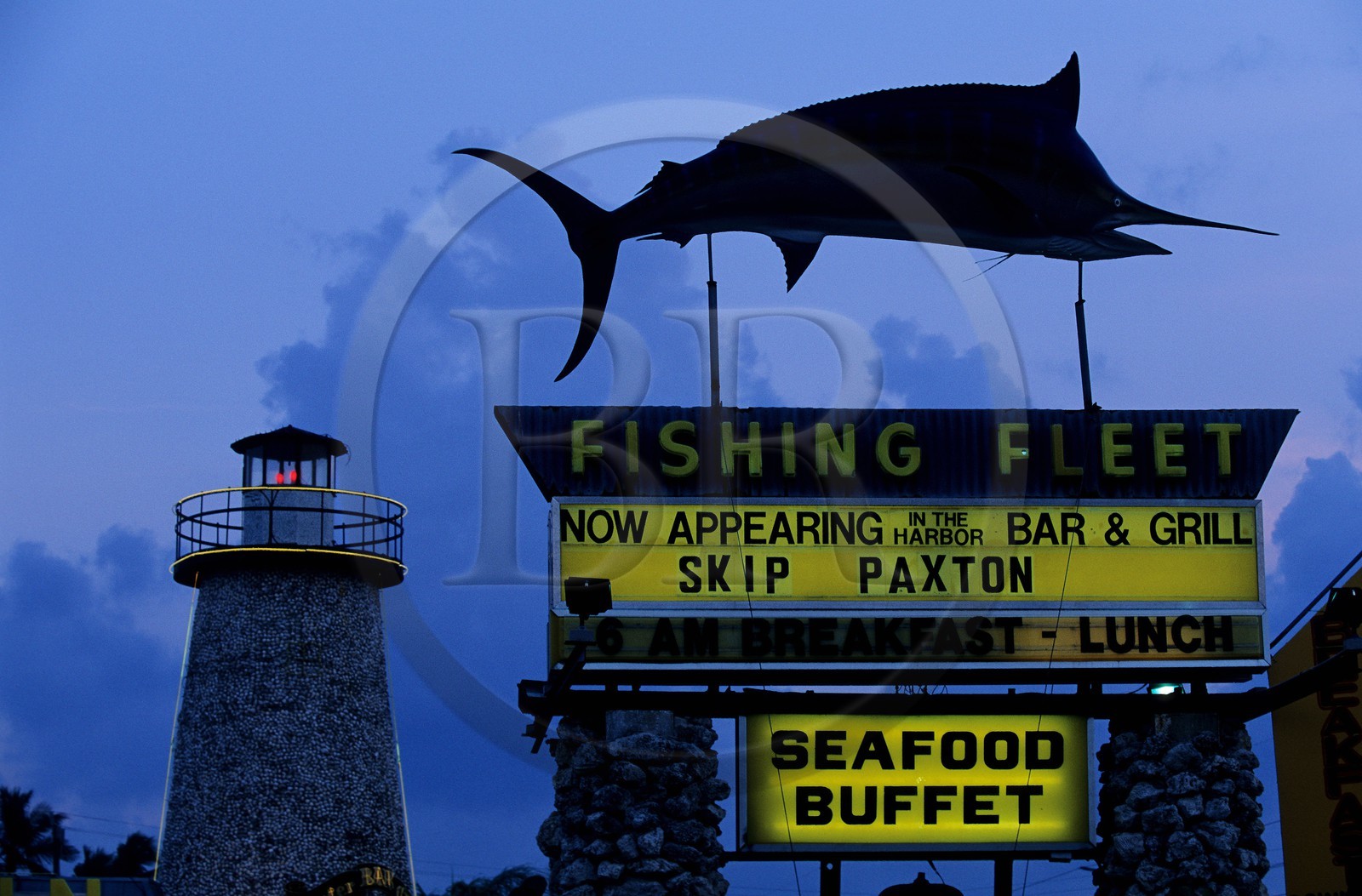 Etats-Unis, Floride, les Keys, restaurant de poissons et crustacés