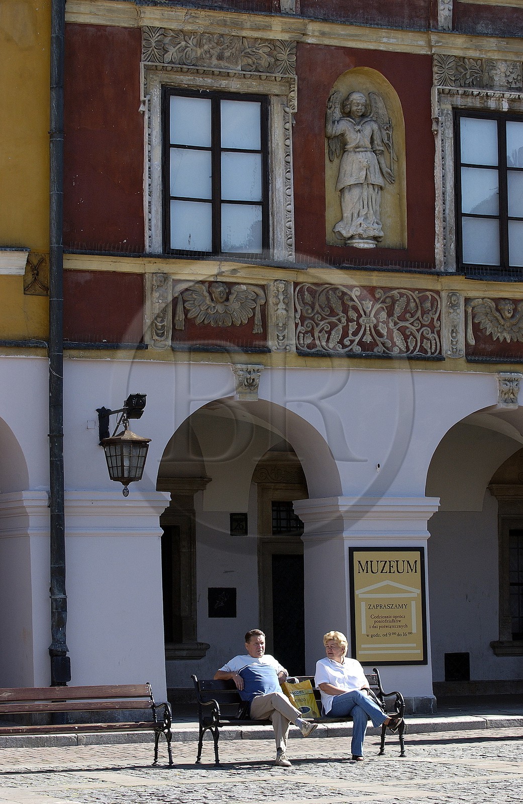 Poland, Lublin district, Renaissance city of Zamosc (Unesco World Heritage Site), house called to the Angel formerly property of a rich Armenians merchants on the Market place, today museum of the city