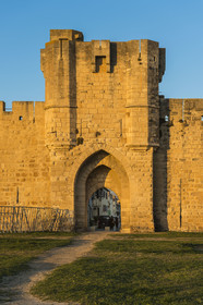 France, Gard, Aigues Mortes, South towers and ramparts