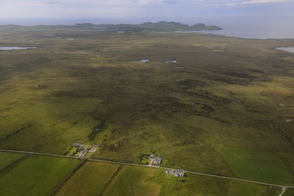 Royaume-Uni, Ecosse, Hébrides intérieures, Ile de Islay, la côte Nord-Ouest (vue aérienne)