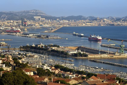 France, Bouches du Rhone, Marseille, Grand Port Maritime de Marseille or GPMM, East Basin, Marina Estaque