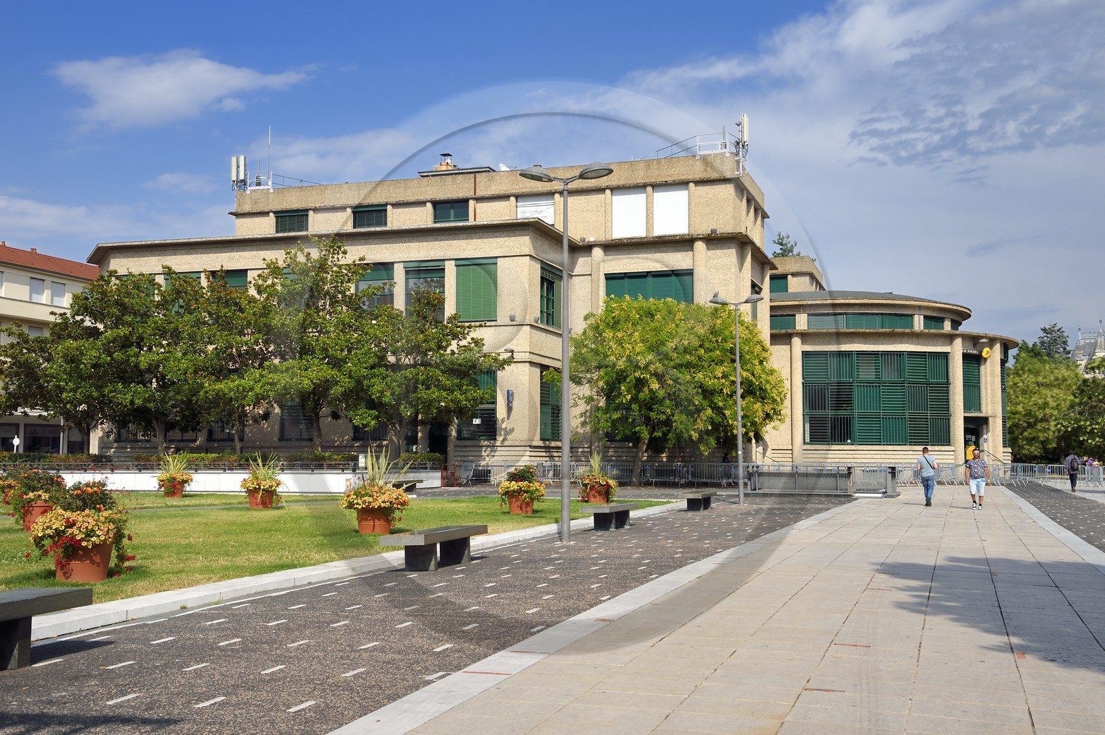 France, Allier (03), Vichy, l’Hotel des Postes de style art Déco construite par l'architecte Léon Azéma en 1935