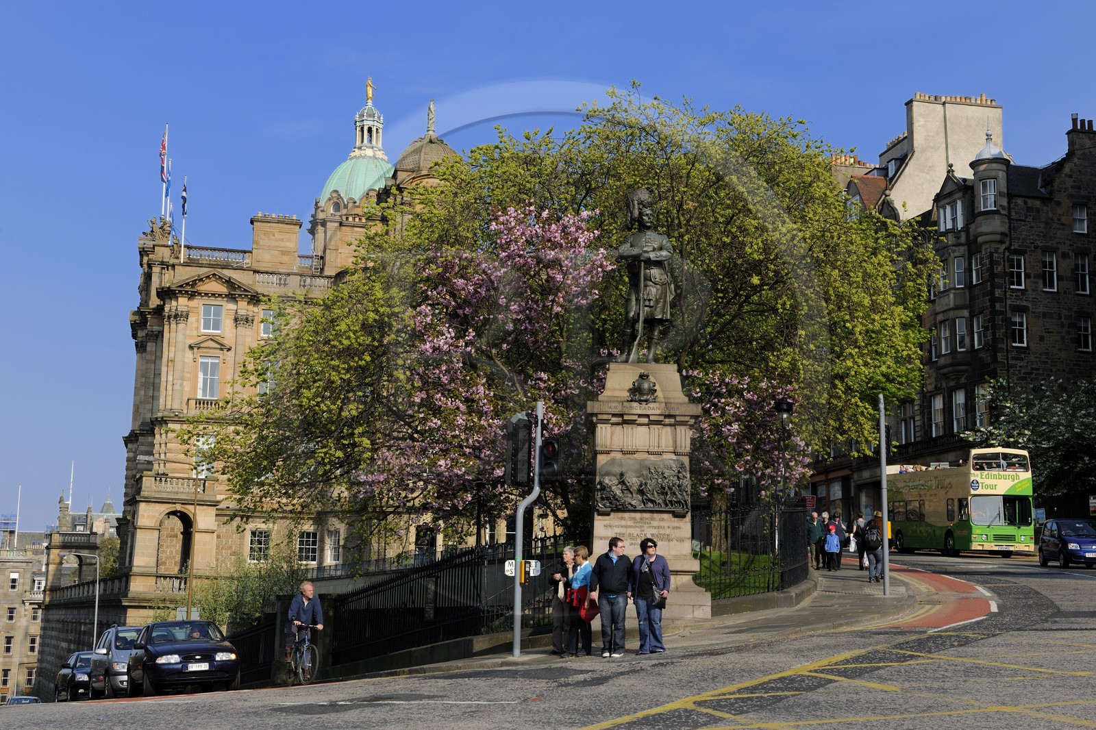 Royaume-Uni, Ecosse, Edimbourg, monument à la mémoire des soldats tombés en Afrique du Sud sur The Mound