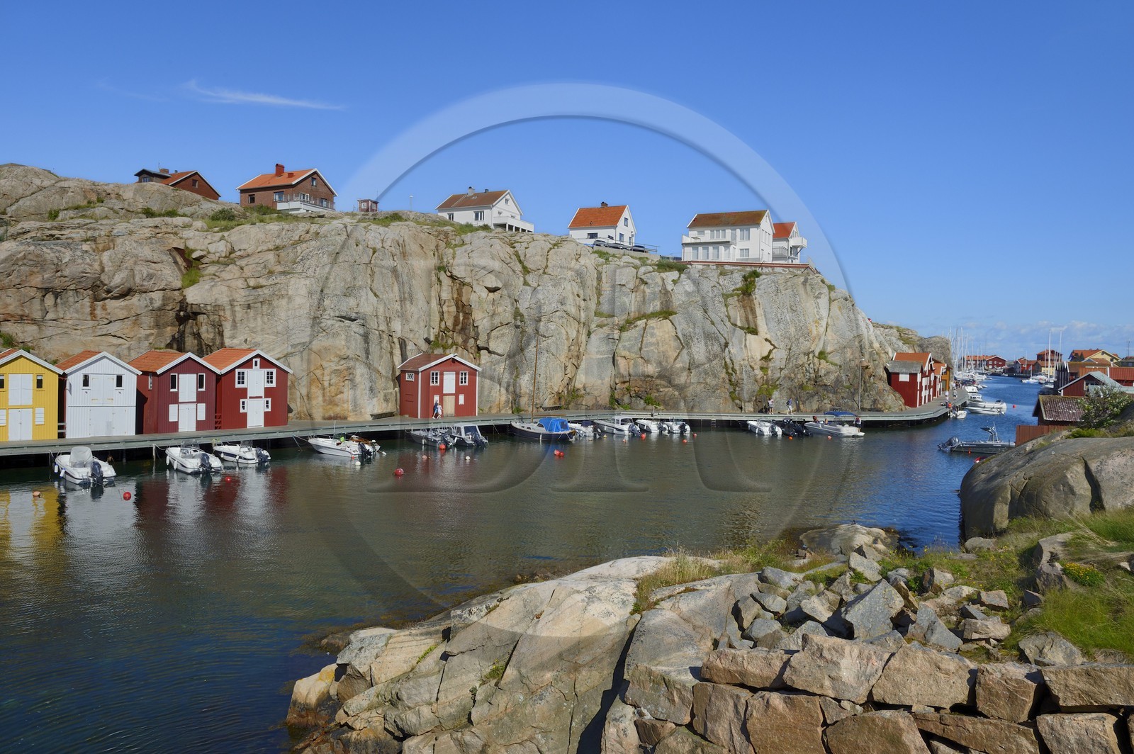 Suède, Västra Götaland, port de Smögen