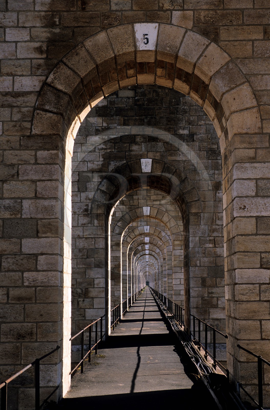 France, Haute Marne, Chaumont, stone viaduct (50 m high, 600m long)