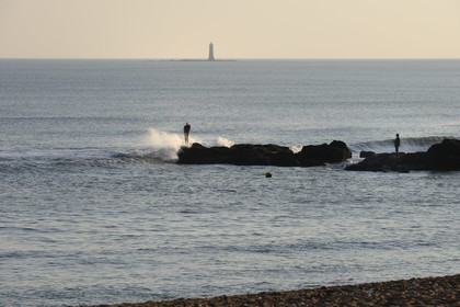 France, Loire-Atlantique (44), Saint-Nazaire, plage de Saint-Marc des vacances de Monsieur Hulot de Jacques Tati