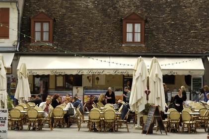 France, Loir et Cher (41), Vallée de la Loire classée Patrimoine Mondial de l' UNESCO, château de Chambord, le bar Saint-Louis