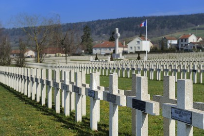 France, Meuse, Verdun, military cemeterie Faubourg-Pavé of the First World War