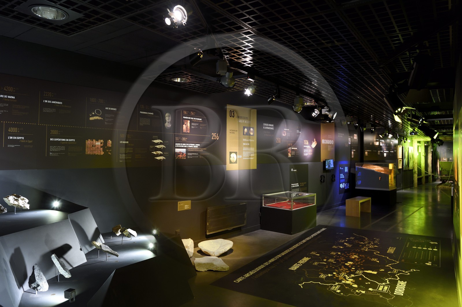 France, Dordogne (24), Jumilhac-le-Grand, le musée Galerie de l'Or