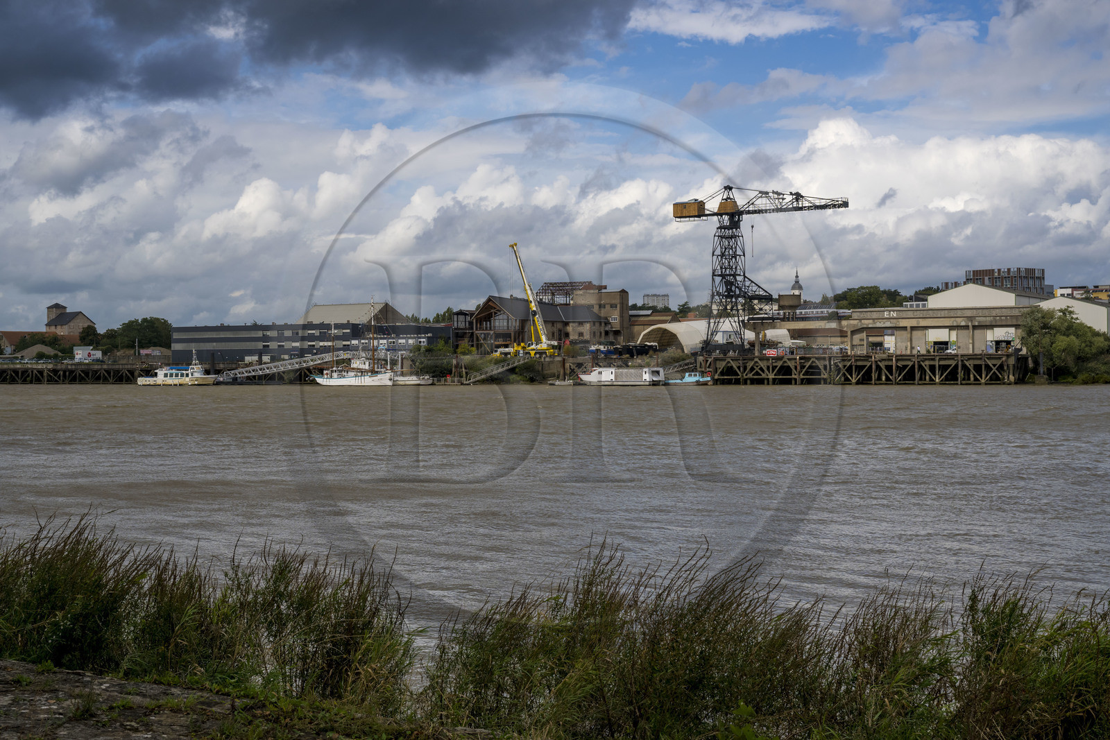 France, Loire-Atlantique (44), Nantes, quartier de Chantenay, chantier naval de l'Esclain
