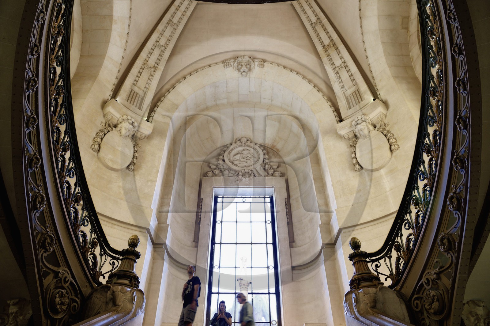 France, Paris (75), Grand Palais, grand escalier du musée