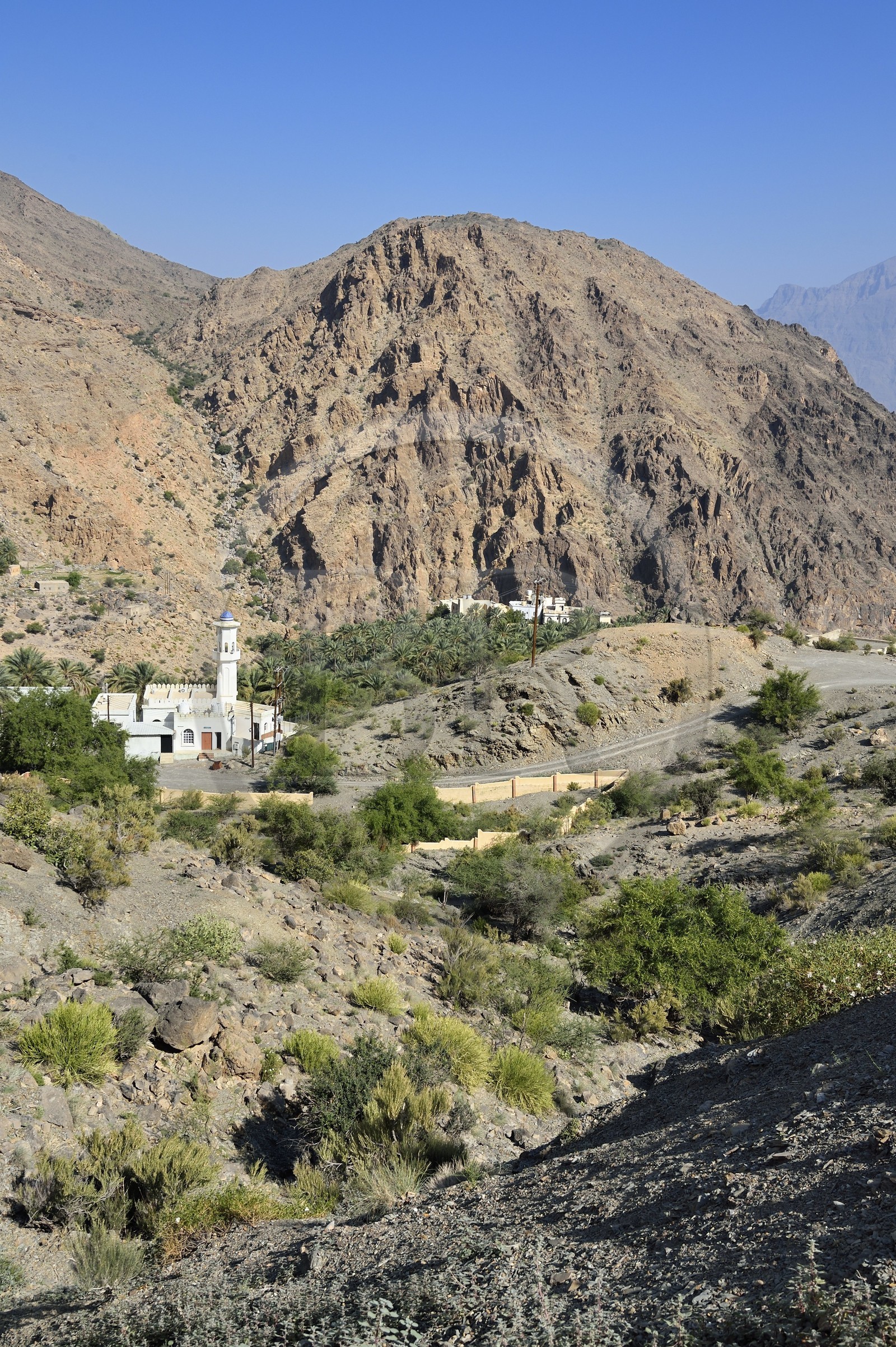 Sultanate of Oman, South Batinah Governorate, Western Hajar, Wadi Mistall, Hijar village