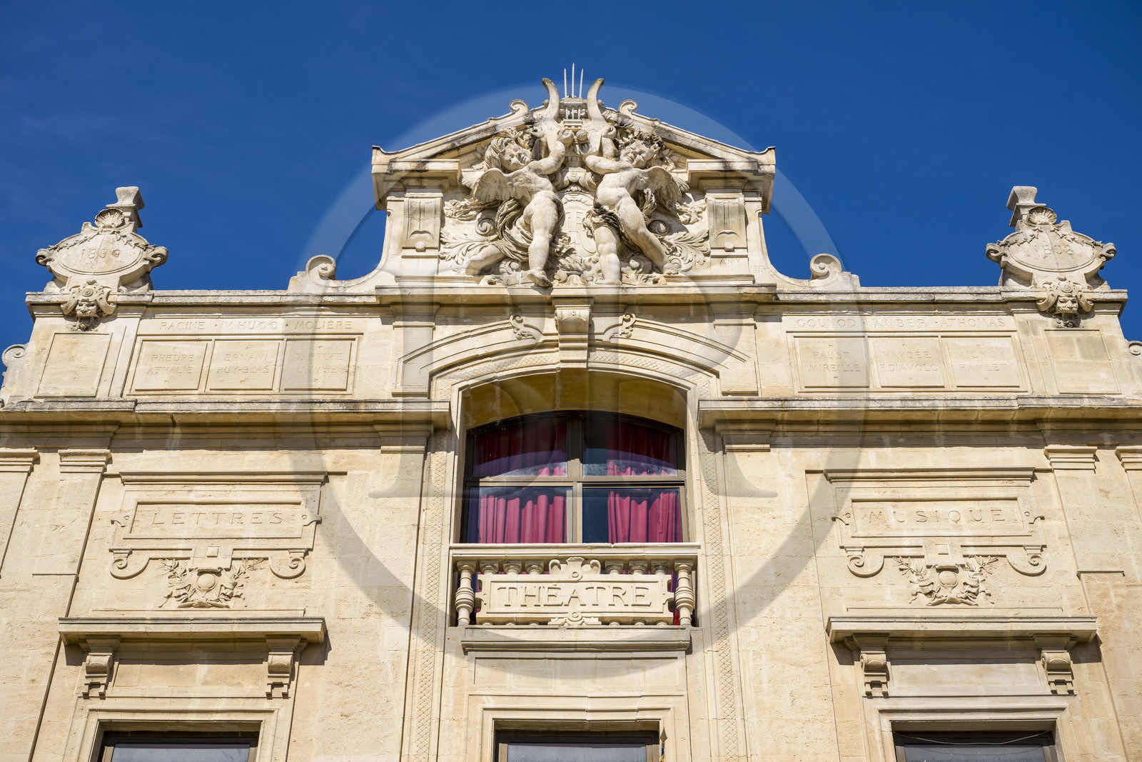 France, Bouches-du-Rhône (13), Tarascon, le théâtre à l'italienne