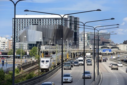 Sweden, Stockholm, Klarabergsviadukten, Waterfront Congress Center by White Arkitekter Architecture firm, complex for offices, conferences and hotels